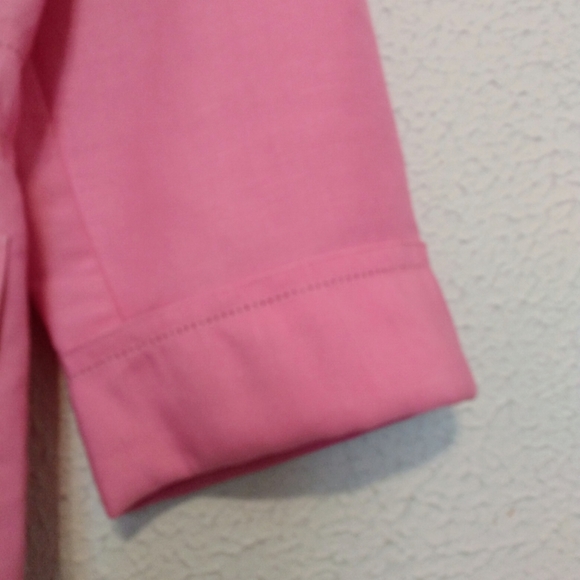 Emma James by Liz Claiborne Pink Linen Jacket 12 - Picture 5 of 10